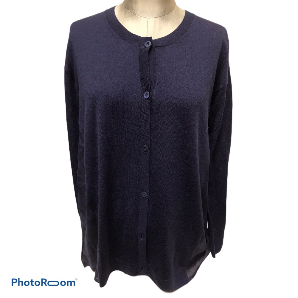 Pricce Drop. Escada navy cardigan Size Small
